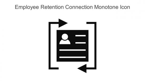 Employee Retention Connection Monotone Icon In Powerpoint Pptx Png And Editable Eps Format