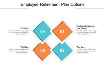 Employee retirement plan options ppt powerpoint presentation master slide cpb