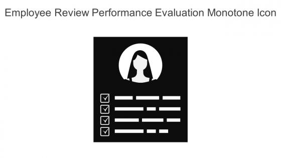 Employee Review Performance Evaluation Monotone Icon In Powerpoint Pptx Png And Editable Eps Format