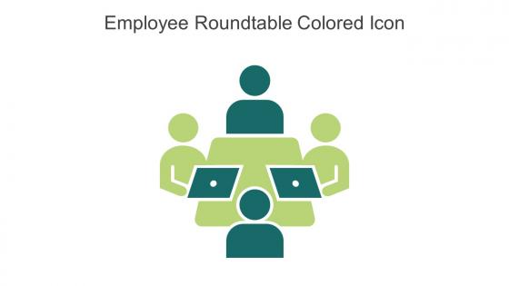 Employee Roundtable Colored Icon In Powerpoint Pptx Png And Editable Eps Format
