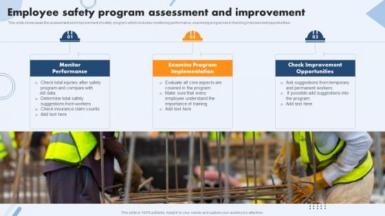 Employee Safety Program Assessment And Improvement Safety Operations And Procedures