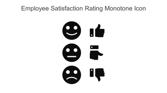 Employee Satisfaction Rating Monotone Icon In Powerpoint Pptx Png And Editable Eps Format