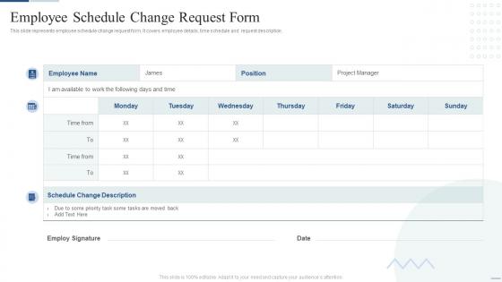Employee Schedule Change Request Form