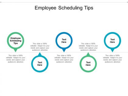 Employee scheduling tips ppt powerpoint presentation portfolio visual aids cpb