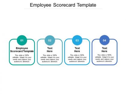 Employee scorecard template ppt powerpoint presentation slides sample cpb