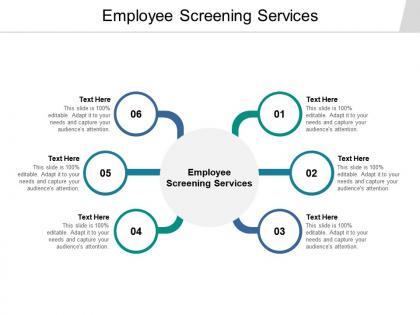 Employee screening services ppt powerpoint presentation layouts icon cpb