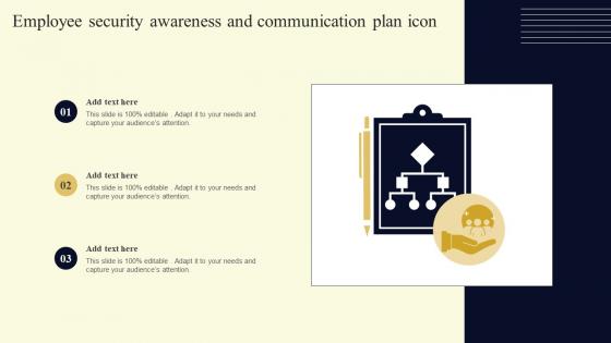 Employee Security Awareness And Communication Plan Icon