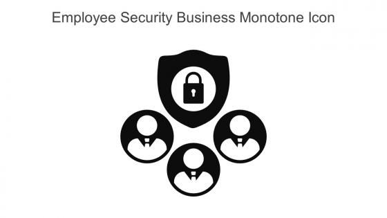 Employee Security Business Monotone Icon In Powerpoint Pptx Png And Editable Eps Format
