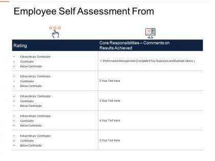 Employee self assessment from ppt powerpoint presentation styles