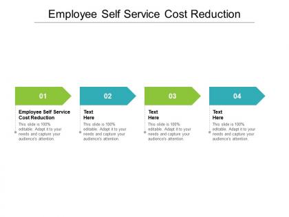 Employee self service cost reduction ppt powerpoint presentation professional background cpb