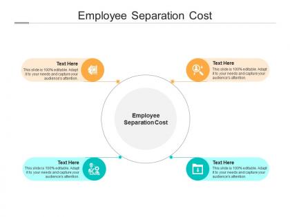 Employee separation cost ppt powerpoint presentation professional format cpb