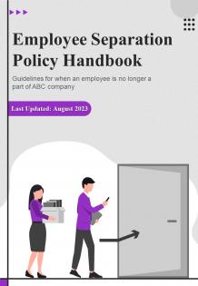 Employee Separation Policy Handbook HB