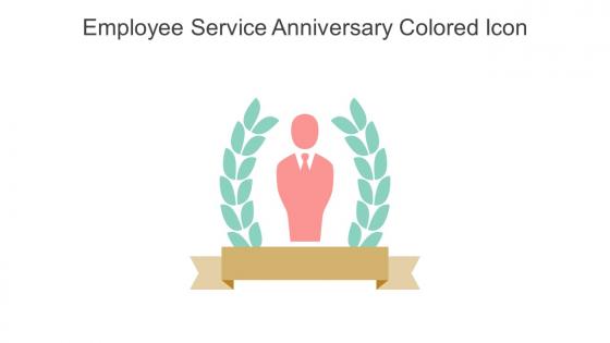 Employee Service Anniversary Colored Icon In Powerpoint Pptx Png And Editable Eps Format