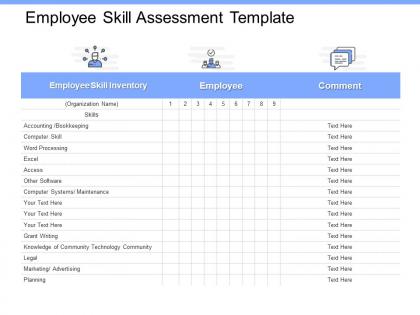 Employee skill assessment template accounting ppt powerpoint presentation ideas