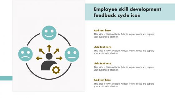 Employee Skill Development Feedback Cycle Icon