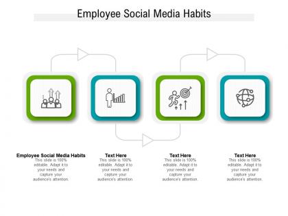 Employee social media habits ppt powerpoint presentation styles slide portrait cpb