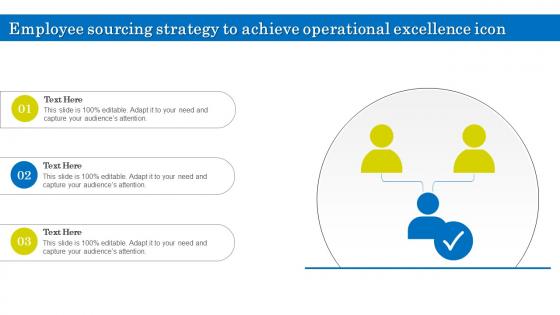 Employee Sourcing Strategy To Achieve Operational Excellence Icon