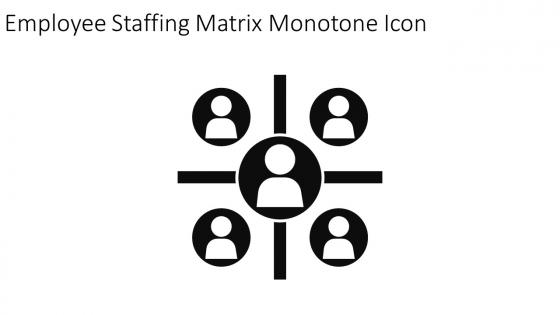 Employee Staffing Matrix Monotone Icon In Powerpoint Pptx Png And Editable Eps Format