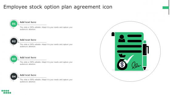 Employee Stock Option Plan Agreement Icon