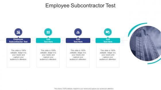 Employee Subcontractor Test In Powerpoint And Google Slides Cpb
