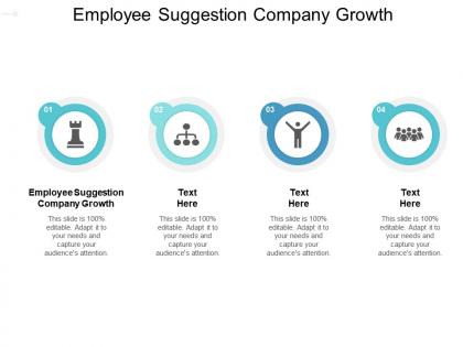 Employee suggestion company growth ppt powerpoint presentation slides format cpb