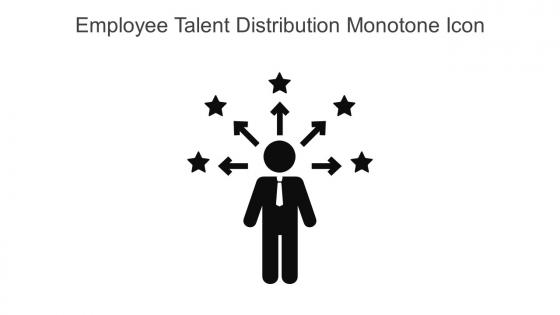 Employee Talent Distribution Monotone Icon In Powerpoint Pptx Png And Editable Eps Format