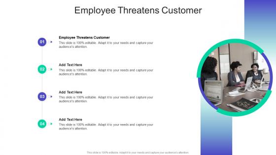 Employee Threatens Customer In Powerpoint And Google Slides Cpb