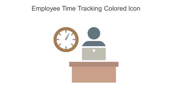 Employee Time Tracking Colored Icon In Powerpoint Pptx Png And Editable Eps Format