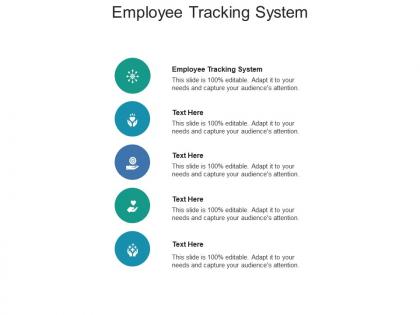 Employee tracking system ppt powerpoint presentation model icons cpb