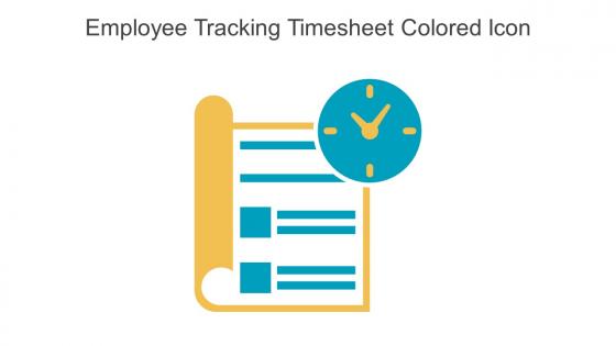 Employee Tracking Timesheet Colored Icon In Powerpoint Pptx Png And Editable Eps Format