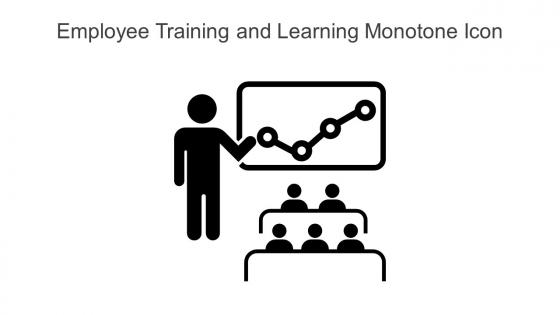Employee Training And Learning Monotone Icon Powerpoint Pptx Png And Editable Eps Format