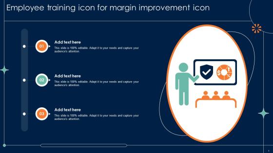 Employee Training Icon For Margin Improvement Icon