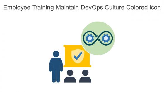 Employee Training Maintain DevOps Culture Colored Icon In Powerpoint Pptx Png And Editable Eps Format