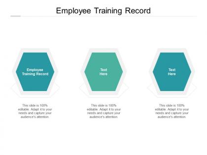 Employee training record ppt powerpoint presentation professional cpb