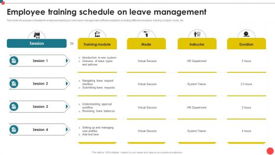 Employee Training Schedule On Leave Management Automating Leave Management CRP DK SS