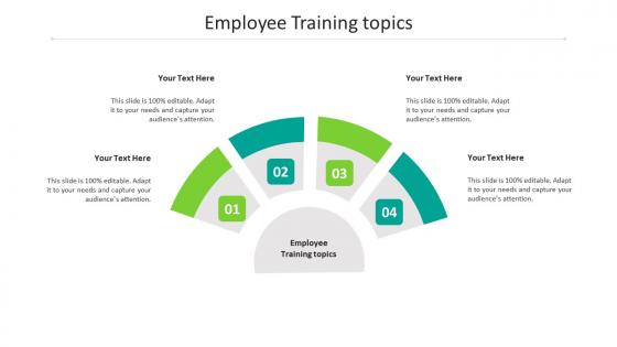 Employee training topics ppt powerpoint presentation slides design inspiration cpb