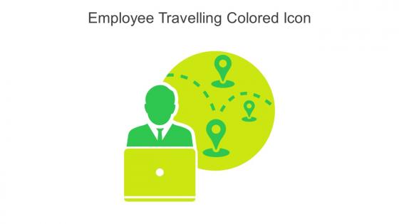 Employee Travelling Colored Icon In Powerpoint Pptx Png And Editable Eps Format