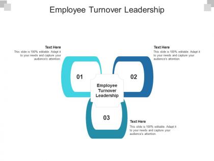 Employee turnover leadership ppt powerpoint presentation icon styles cpb