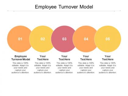 Employee turnover model ppt powerpoint presentation slides background designs cpb
