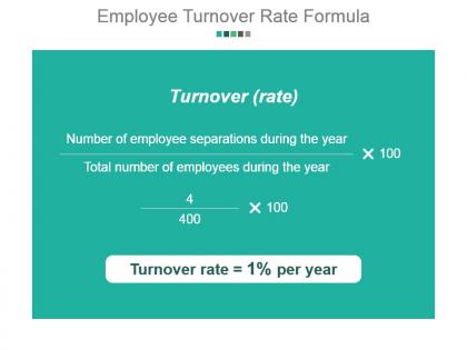 Employee turnover rate formula powerpoint presentation templates