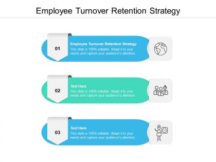 Employee turnover retention strategy ppt powerpoint presentation infographic template display cpb