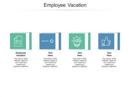 Employee vacation ppt powerpoint presentation visual aids infographic template cpb