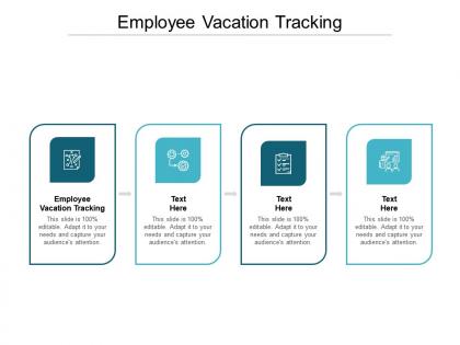 Employee vacation tracking ppt powerpoint presentation pictures portfolio cpb