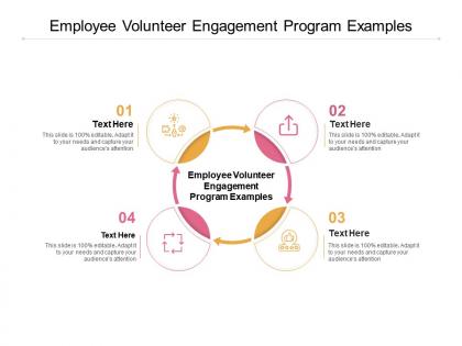 Employee volunteer engagement program examples ppt powerpoint pictures cpb