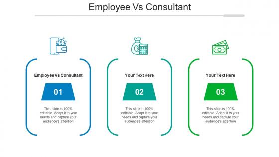 Employee Vs Consultant Ppt Powerpoint Presentation Icon Themes Cpb