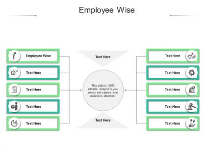 Employee wise ppt powerpoint presentation summary diagrams cpb