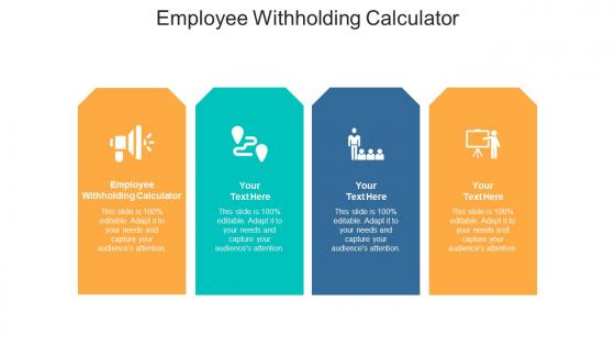 Employee withholding calculator ppt powerpoint presentation outline cpb