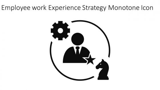 Employee Work Experience Strategy Monotone Icon In Powerpoint Pptx Png And Editable Eps Format