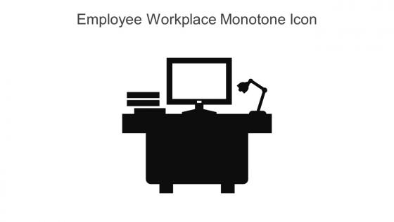 Employee Workplace Monotone Icon In Powerpoint Pptx Png And Editable Eps Format