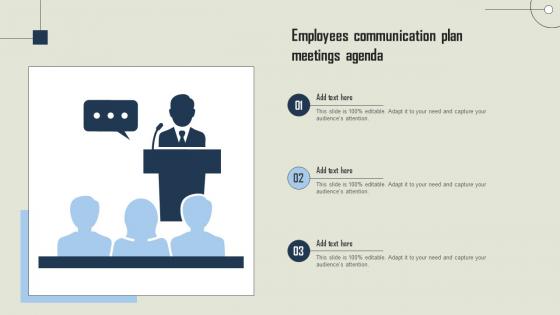 Employees Communication Plan Meetings Agenda